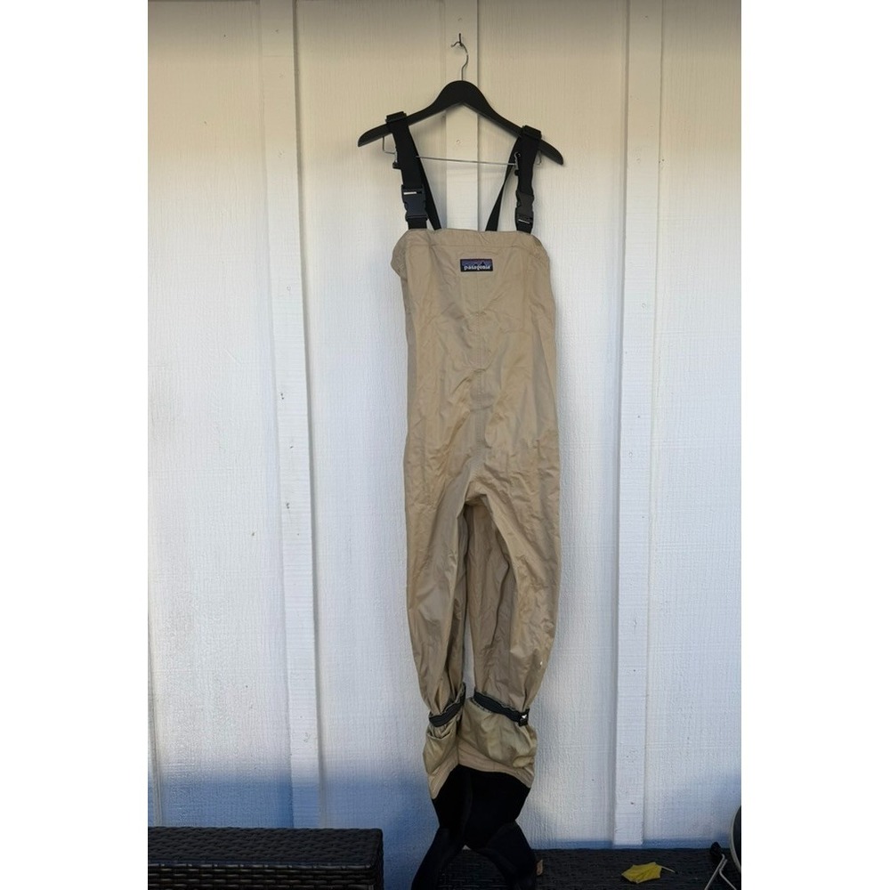 Size Medium Patagonia Tan Beige Womens Waders Fly Fishing Outdoors Suspenders